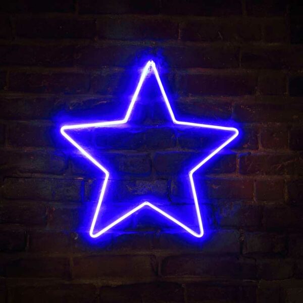 NOMA Blue LED Neon Star (50cm)