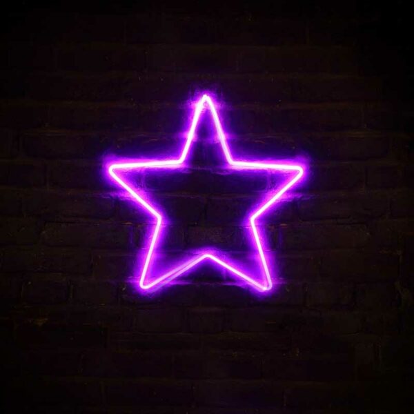 NOMA Pink LED Neon Star (50cm)