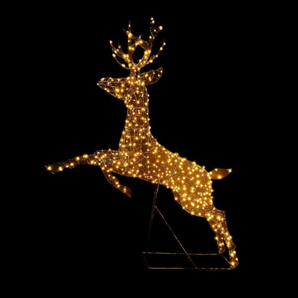 NOMA Black Frame Duo-Bulb Richmond Leaping Stag