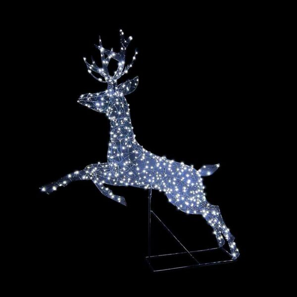 NOMA Black Frame Duo-Bulb Richmond Leaping Stag