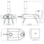 Ooni Fyra 12 Wood Pellet Pizza Oven dimensions