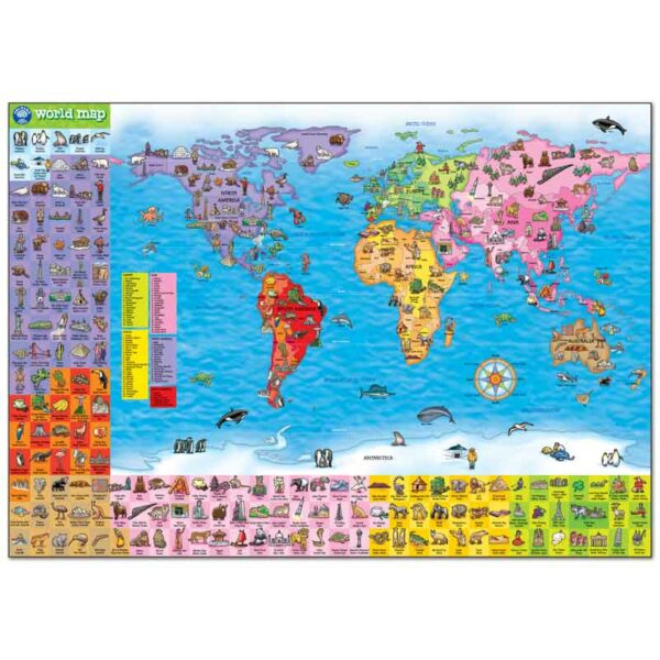 Orchard Toys World Map Giant Puzzle & Poster