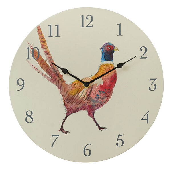A studio cut out of the Outside In 12-Inch Pheasant Wall Clock