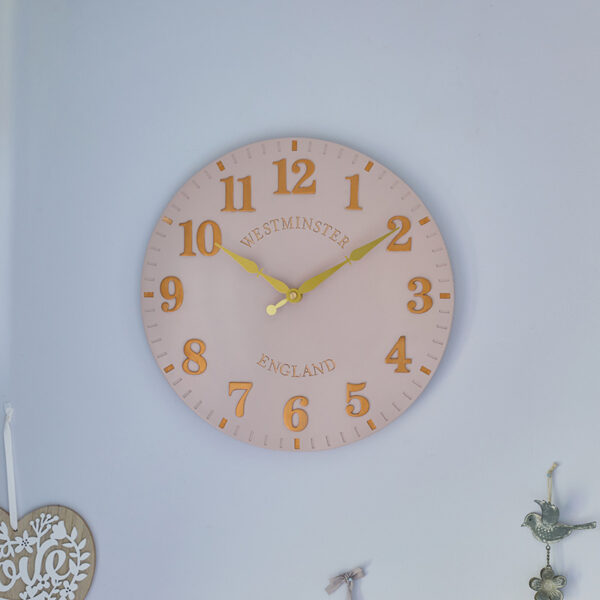 The 12 Inch Soapstone Westminster Wall Clock in situ