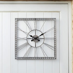 The Outside In TimeSquare Wall Clock in situ outdoors