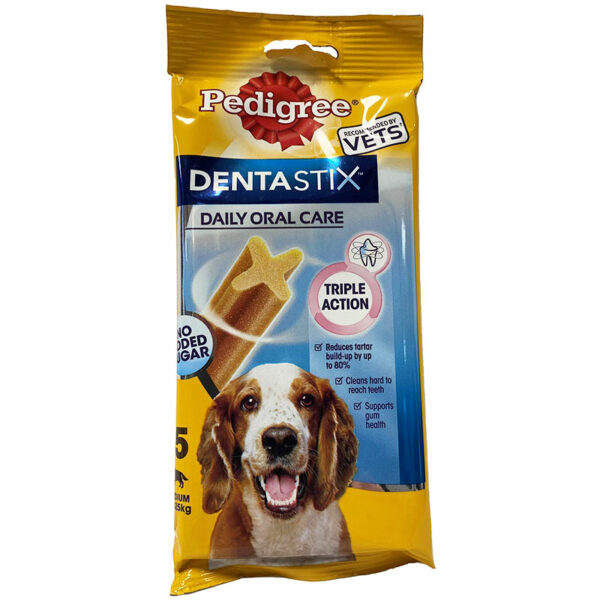 Pack of 5 Pedigree DENTASTIX Daily Oral Care Triple Action