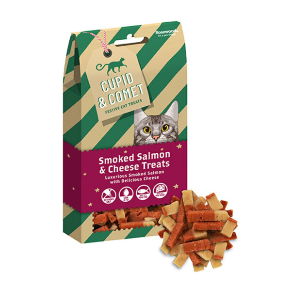 Pack of Cupid & Comet Smoked Salmon & Cheese Nibbles for Cats