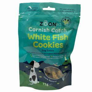 Pack of Zoon Cornish Catch White Fish Cookies Dog Treats