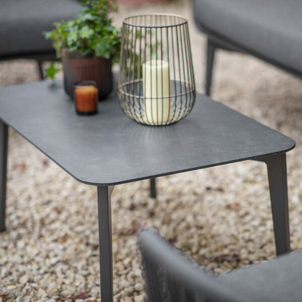 Close up of Palermo Rectangular Coffee Table in Anthracite