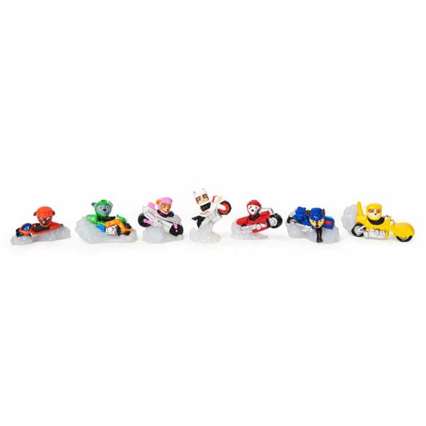 PAW Patrol, Moto Pups 5.1cm Collectible Blind Box Mini Figure with Reusable Tower Container (Style May Vary) lined