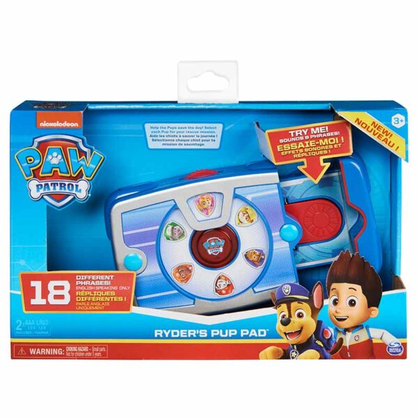 PAW Patrol, Ryder’s Interactive Ultimate Pup Pad with 18 Sounds, Ages 3+ packshot