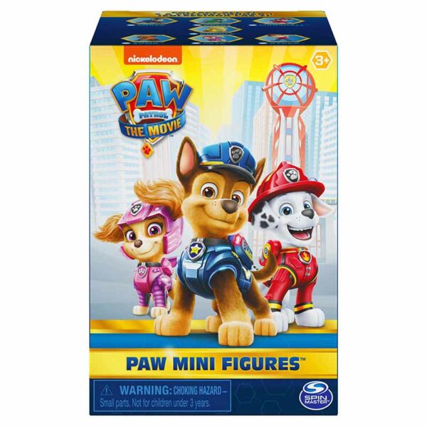 PAW Patrol, Movie 5.1cm Collectible Surprise Box Mini Figure with Ultimate City Tower Container (Style May Vary), Ages 3+ packshot