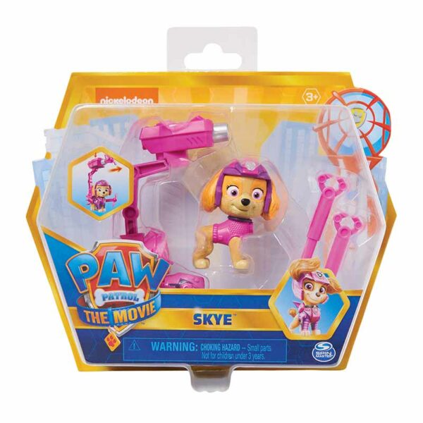 PAW Patrol, Movie Collectible Zuma Action Figure with Clip-on Backpack and 2 Projectiles, Ages 3+ packshot