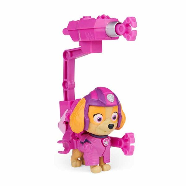 PAW Patrol, Movie Collectible Zuma Action Figure with Clip-on Backpack and 2 Projectiles, Ages 3+ pink