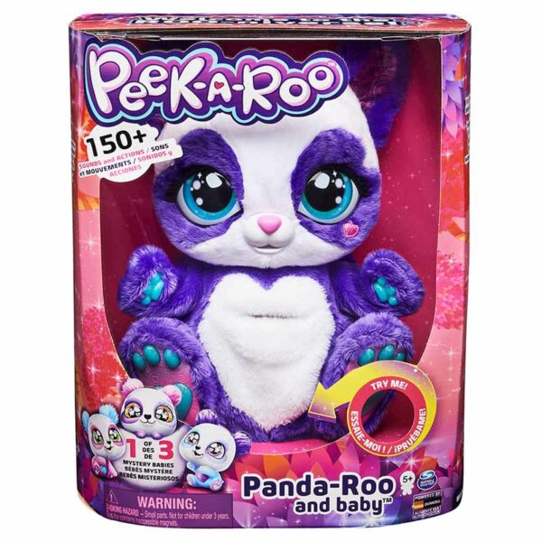 Peek-A-Roo, Interactive Panda-Roo Plush Toy with Mystery Baby and Over 150 Sounds and Actions, Ages 5+ packshot