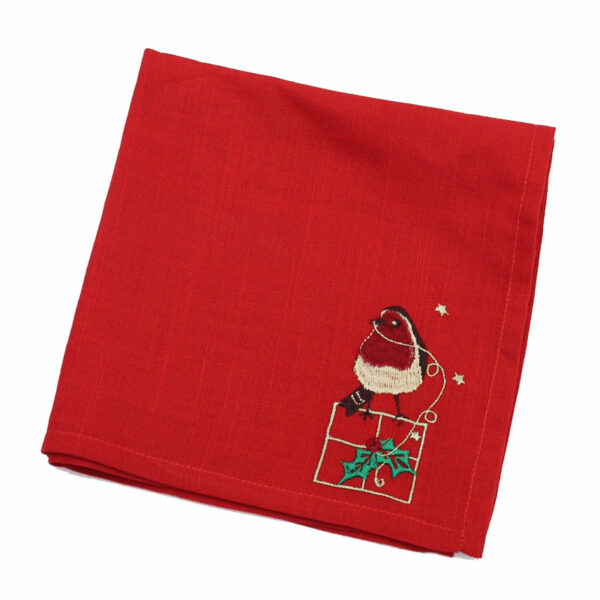 Peggy Wilkins Gifty Robin Napkins (Pack of 4)