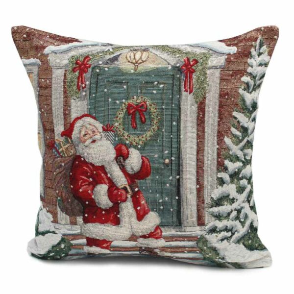 Peggy Wilkins Santa's In Town Cushion