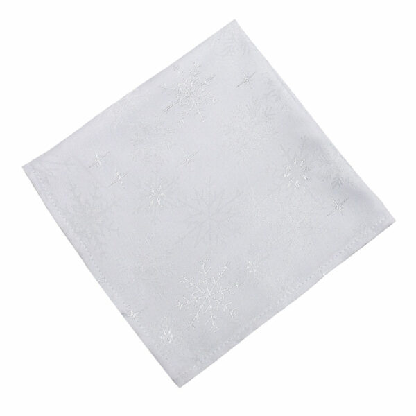 Peggy Wilkins Snow Crystal Napkins - White (Pack of 4)