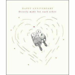 Woodmansterne Otterly Made For Each Other Anniversary Card