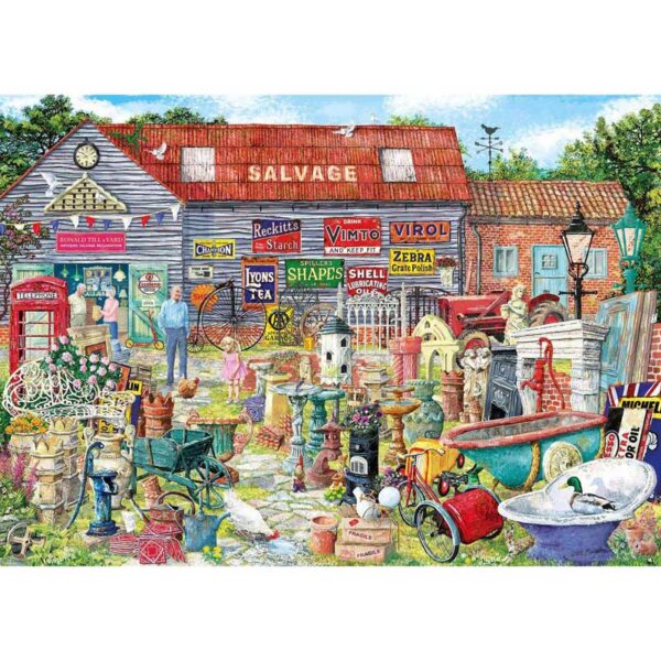 Gibsons Pots & Penny Farthings 1000 Piece Jigsaw Puzzle
