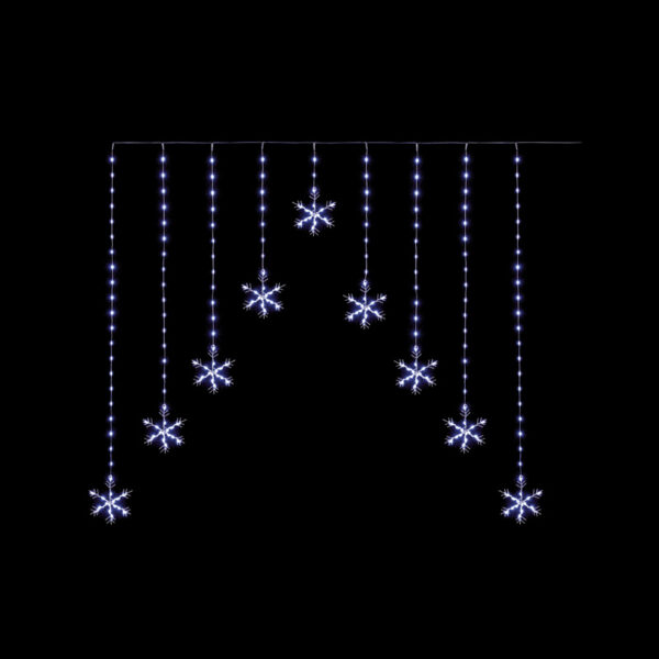 Premier LED FLEXIBRIGHTS Snowflake Curtain Lights - White