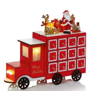 Premier Battery-Operated LED Truck Advent Calendar