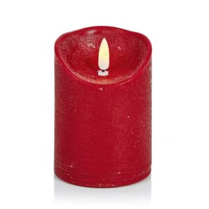 Premier Battery-Operated Red FLIKABRIGHTS Candle with Timer (13cm)