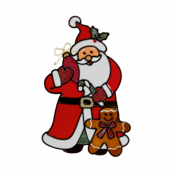 Premier Long Coat Santa Window Sticker (Assorted Designs)