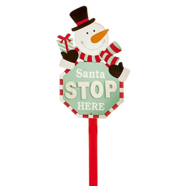 Premier Santa Stop Here Sign (Assorted Designs)