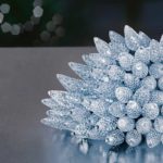 Premier Multi-Action LED Pinecone Lights with Timer - White