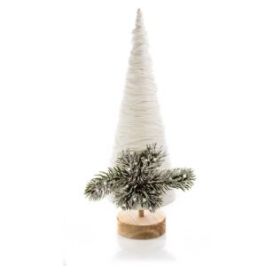 Premier White Wool Christmas Tree