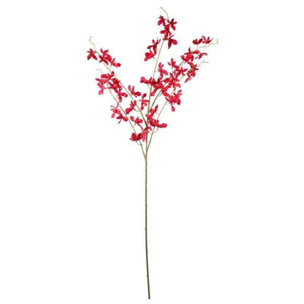 Red Oncidium Orchid Spray (86cm)