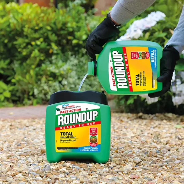 Roundup Fast Action Ready to Use Weedkiller 5L Refill refilling