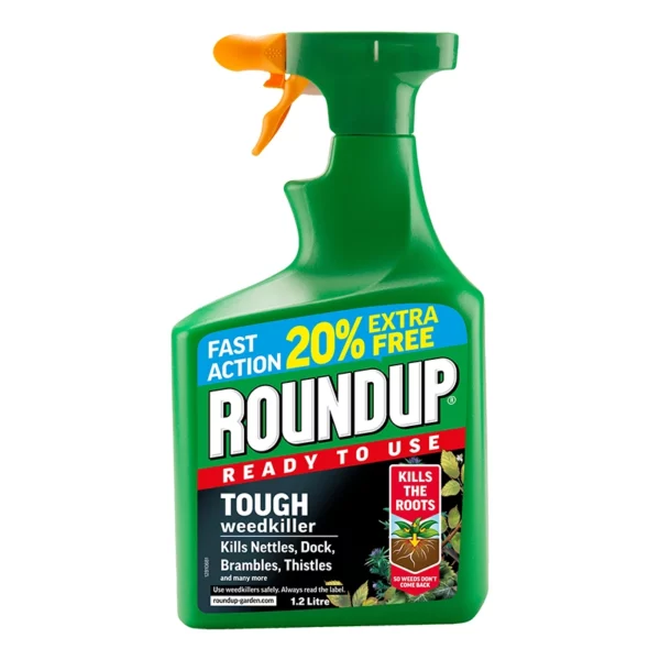1.2L Spray Bottle of Roundup Tough Ready to Use Weedkiller