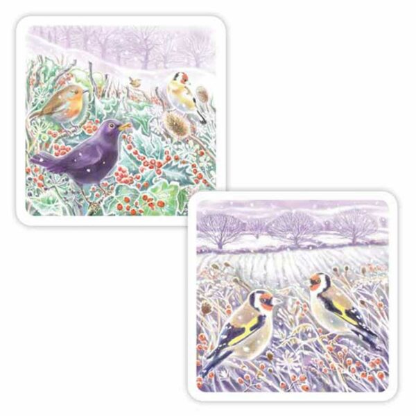 RSPB Luxury Christmas Cards - Winter Hedgerows (Pack of 10)