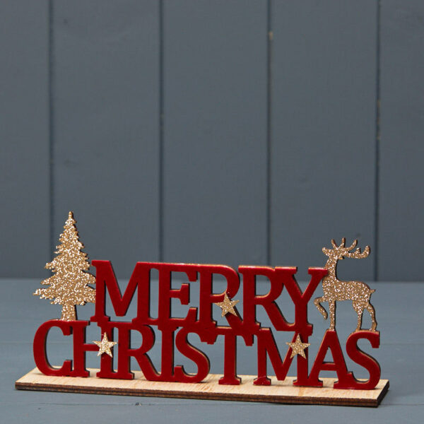 Satchville Red Merry Christmas Decoration