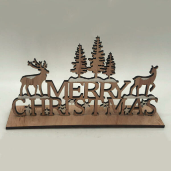 Satchville Wooden Merry Christmas Decoration