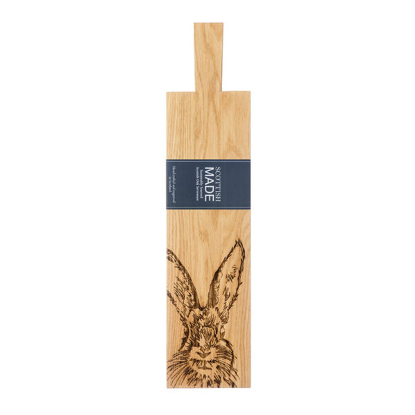 Scottish Made Hare Long Oak Serving Paddle