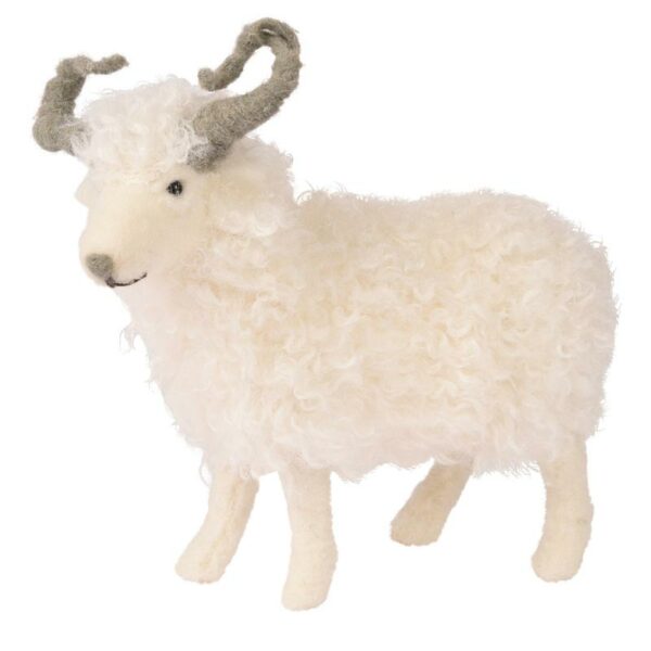 Faux Fur Sheep with Horns