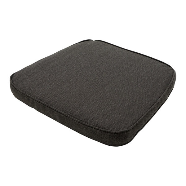 Side profile of Madison Outdoor Wicker Seat Cushion - Grey