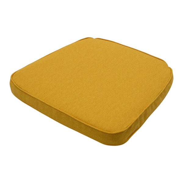 Madison Outdoor Wicker Seat Cushion - Gold shown with side profile