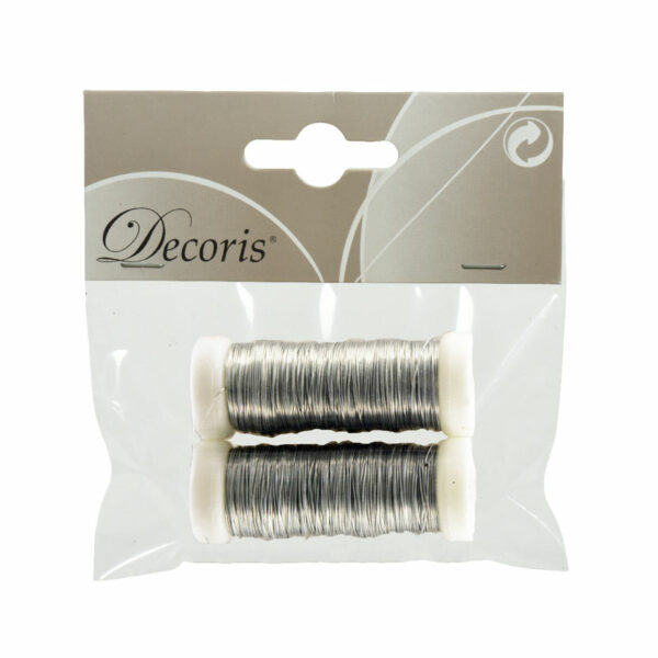 Decoris Silver Iron Thread Rolls (Pack of 2)