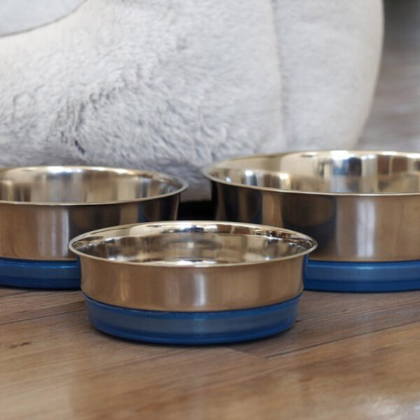 Small, Medium, Large Zoon Chow Stainless Steel Bowls