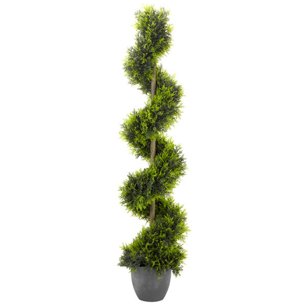 A Studio cut out image of the Smart Garden 120cm Artificial Topiary Cypress Twirl