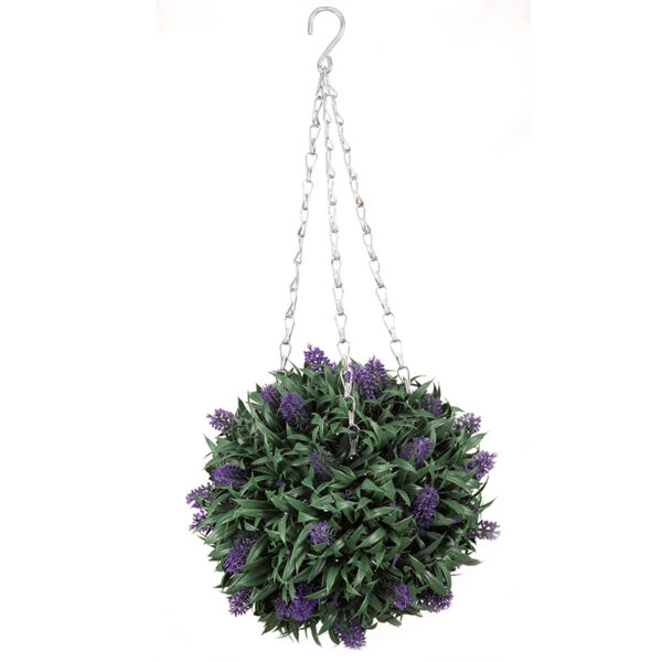 A Studio cut out image of the Smart Garden 30cm Artificial Topiary Lavender Ball