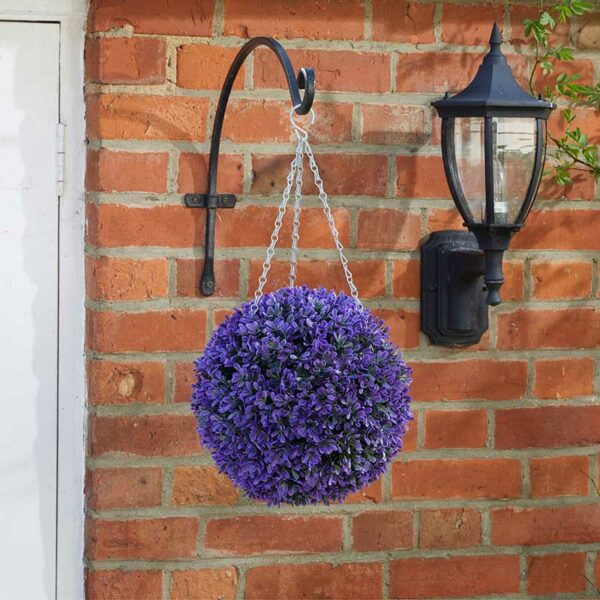 The Smart Garden 30cm Artificial Topiary Vivid Violet in situ