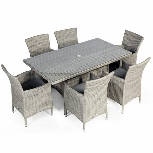Supremo Barcelona 6-Seat Rectangular Dining Table & Chairs