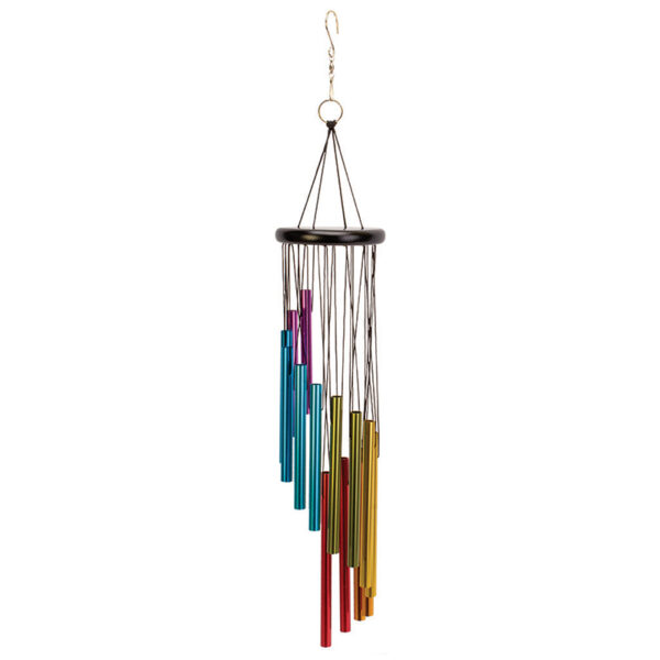 A Studio image of the Symphony Rainbow 14 Tube Wind Chime