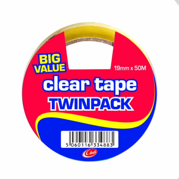 Big Value Clear Tape Twin Pack