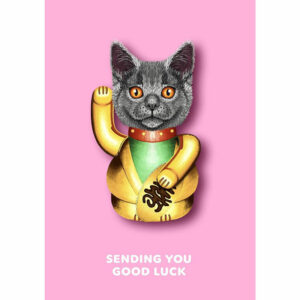 Tache Sending You Good Luck Cat Card